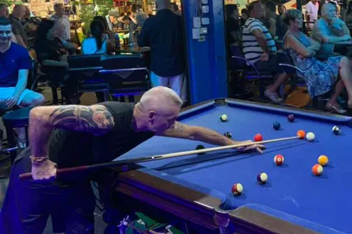 Quality Pool Games at Bar With No Name